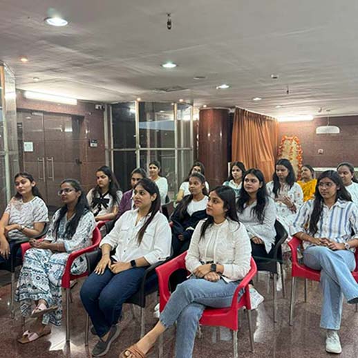 Team townhall with audience